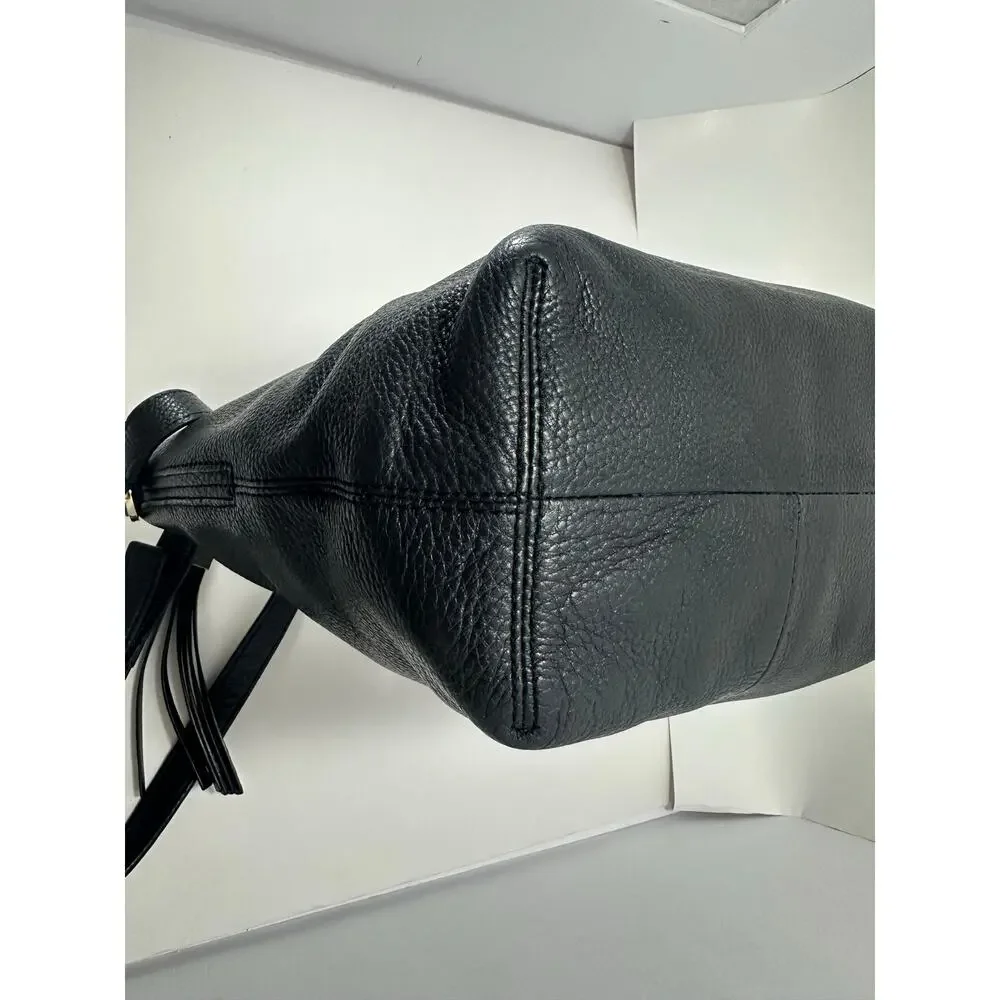 Kate Spade Grey Street Sandie Black Pebbled Leather Crossbody Bag WKRU3321